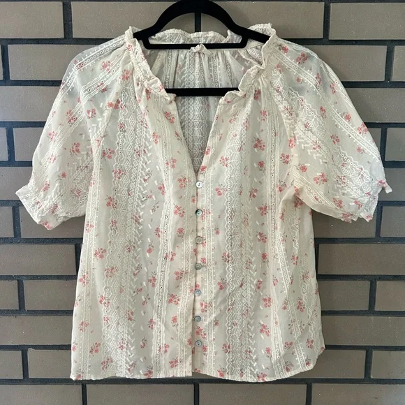 Ecru Embroidered Carine Blouse - Picture 4 of 6